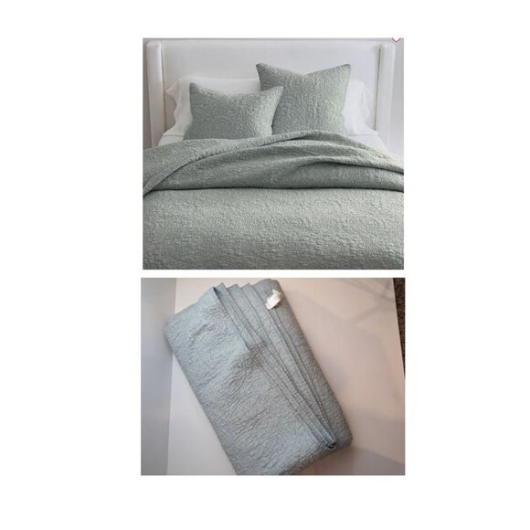 Pottery Barn Bedding Pottery Barn Mineral Blue Belgian Flax Linen